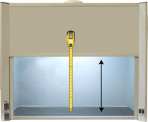 Measure the height of your Fume hood. 