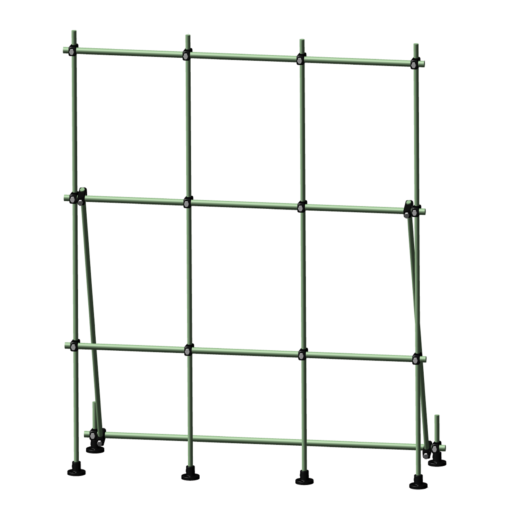 Free Standing Fiberglass Table Top Laboratory Scaffolding